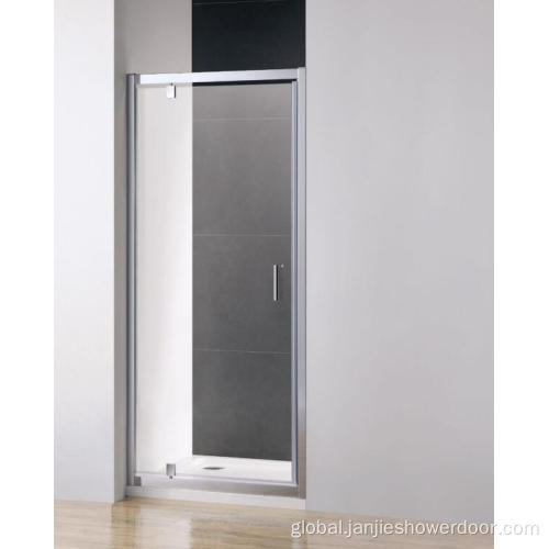 in line pivot shower door